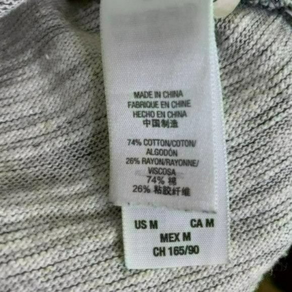 Juicy Couture Gray 3/4 Sleeves Drawstring Waist Cotton Slip On Dress Size M - Picture 5 of 11